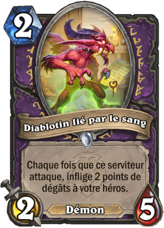 hearthstone, carte - Diablotin li� par le sang