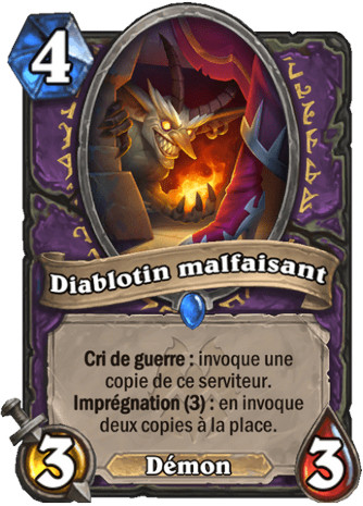 hearthstone, carte Diablotin malfaisant