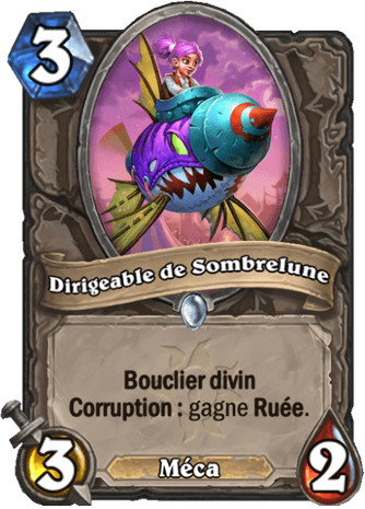 hearthstone, carte Dirigable de Sombrelune