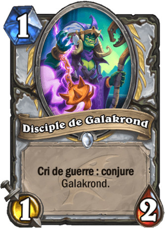 hearthstone, carte - Disciple de Galakrond