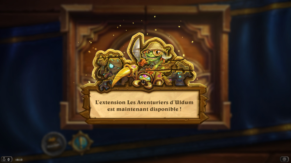 Extension Les aventuriers d'Uldum disponible