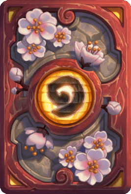 Hearthstone, heroes of Warcraft : dos de carte - Floraison fabuleuse
