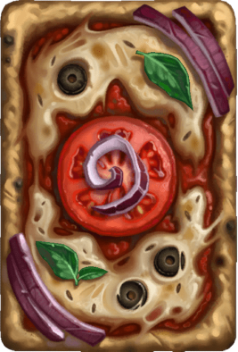 Hearthstone, heroes of Warcraft : dos de carte - Pierre � pizza
