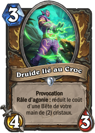 hearthstone, carte - Druide li� au croc