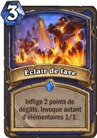 hearthstone, carte Eclair de lave