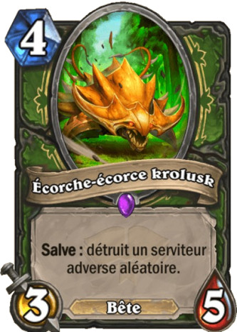 hearthstone, carte Ecorche-�corce krolusk