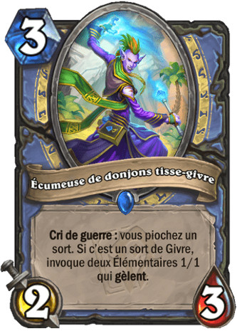 hearthstone, carte - Ecumeuse de donjons tisse-givre