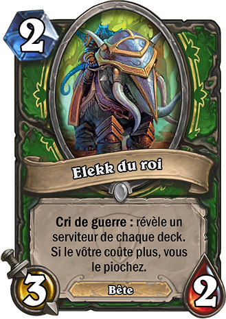 hearthstone, carte Elekk du roi