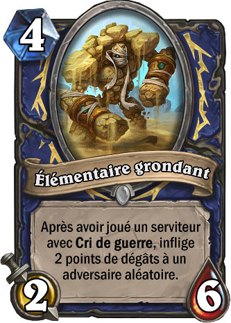 hearthstone, carte �l�mentaire grondant
