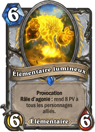 hearthstone, carte - El�mentaire lumineux