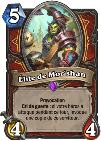 hearthstone, carte - Elite de Mor'shan