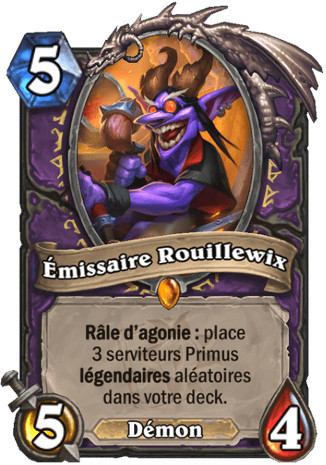 hearthstone, carte Emissaire Rouillewix