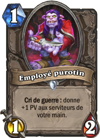 hearthstone, carte Employ� purotin