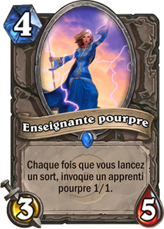 hearthstone, carte Enseignante pourpre