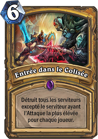hearthstone, carte Entr�e dans le colis�e
