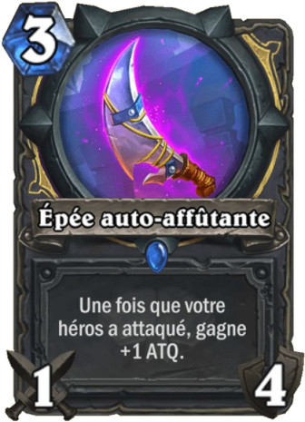 hearthstone, carte Ep�e auto-affutante