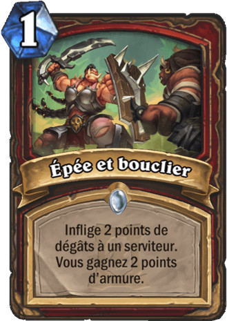 hearthstone, carte - Ep�e et bouclier