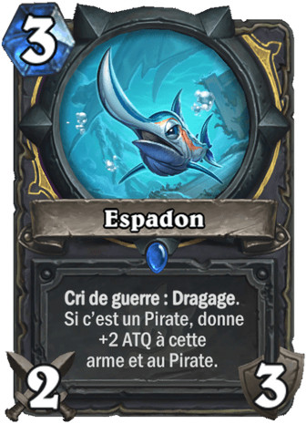 hearthstone, carte Espadon