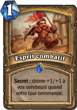 hearthstone, carte Esprit combatif