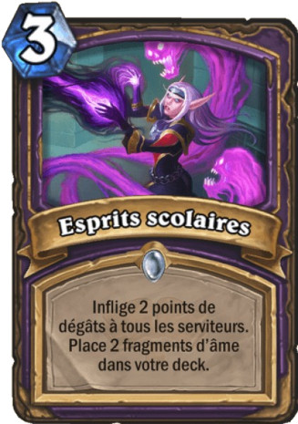 hearthstone, carte Esprits scolaires