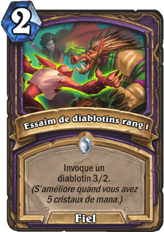 hearthstone, carte - Essaim de diablotins rang 1