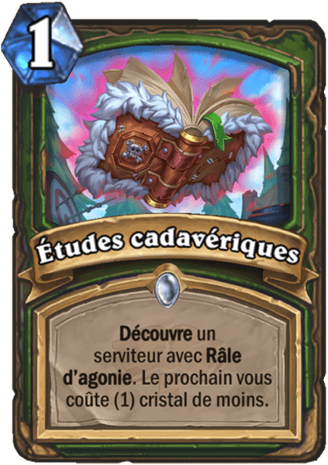 hearthstone, carte Etudes cadav�riques