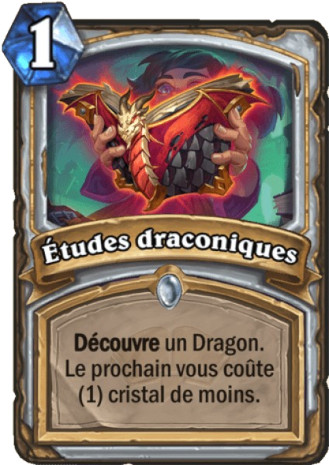 hearthstone, carte Etudes draconiques