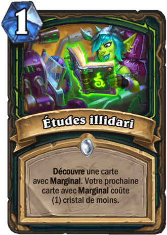 hearthstone, carte Etudes illidari