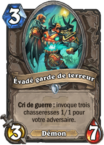 hearthstone, carte - Evad� garde de terreur