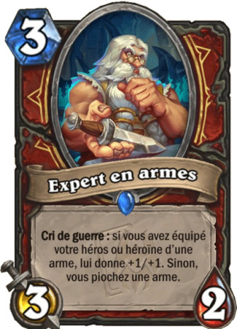 hearthstone, carte Expert en armes