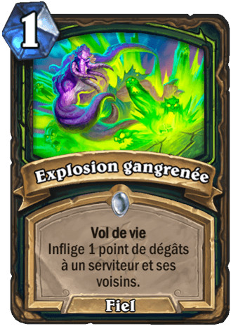 hearthstone, carte Explosion gangren�e
