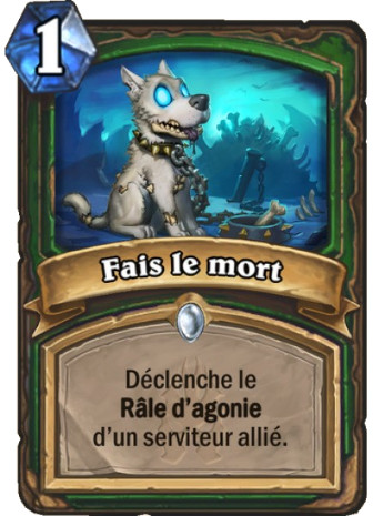 hearthstone, carte Fais le mort