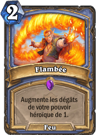 hearthstone, carte - Flamb�e