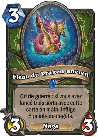 hearthstone, carte Fl�au du kraken ancien