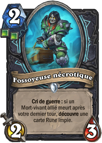 hearthstone, carte Fossoyeuse n�crotique