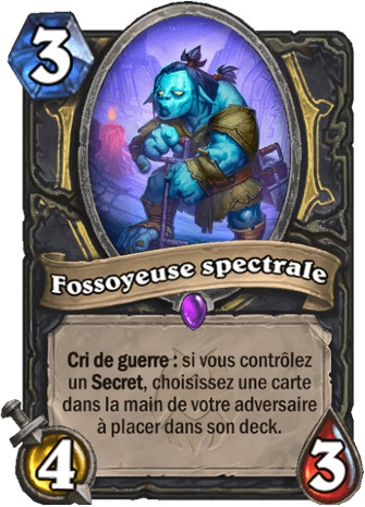 hearthstone, carte Fossoyeuse spectrale