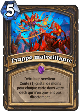 hearthstone, carte Frappe malveillante