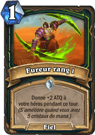 hearthstone, carte - Fureur rang 1