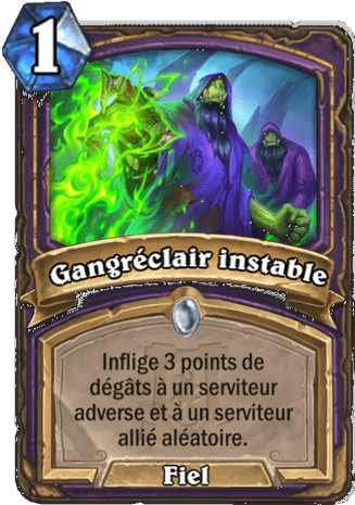 hearthstone, carte - Gangr�clair instable