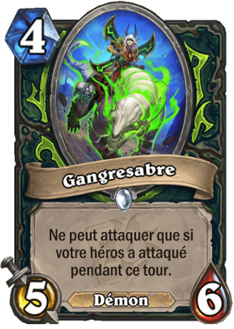 hearthstone, carte Gangresabre