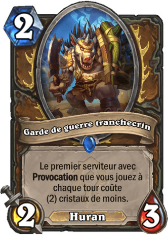 hearthstone, carte - Garde de guerre tranchecrin