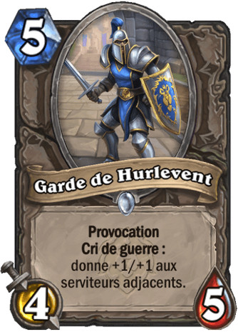 hearthstone, carte - Garde de Hurlevent