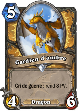 hearthstone, carte - Gardien d'ambre