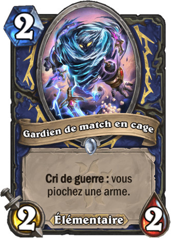 hearthstone, carte Gardien de match en cage