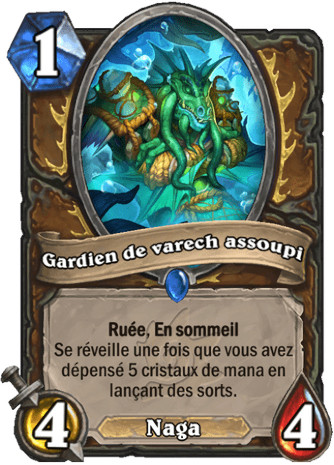 hearthstone, carte Gardien de varech assoupi