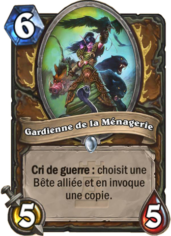 hearthstone, carte Gardienne de la M�nagerie