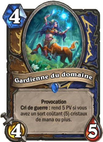 hearthstone, carte Gardienne du domaine