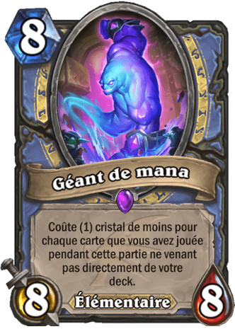 hearthstone, carte - G�ant de mana