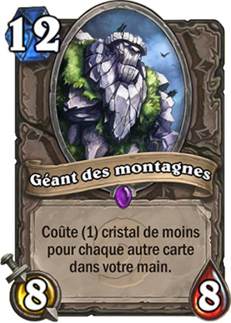 hearthstone, carte G�ant des montagnes