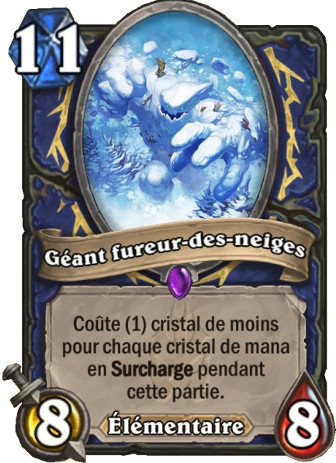 hearthstone, carte G�ant fureur-des-neiges